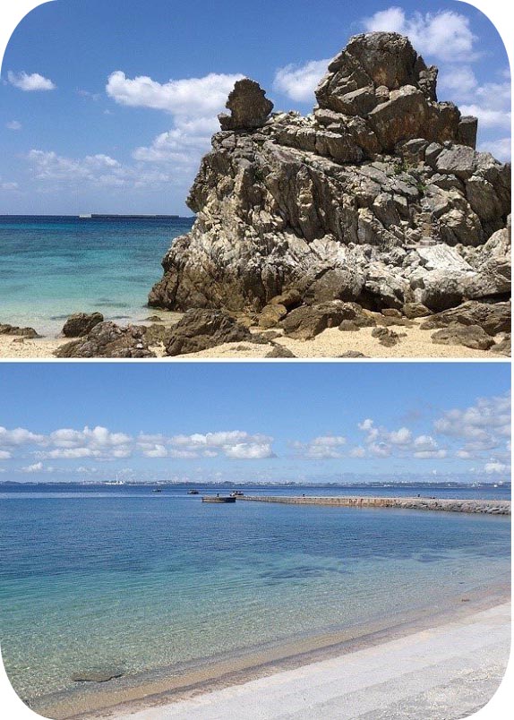 沖縄北部にあるダイビングスポット　ゴリラチョップとレッドビーチ